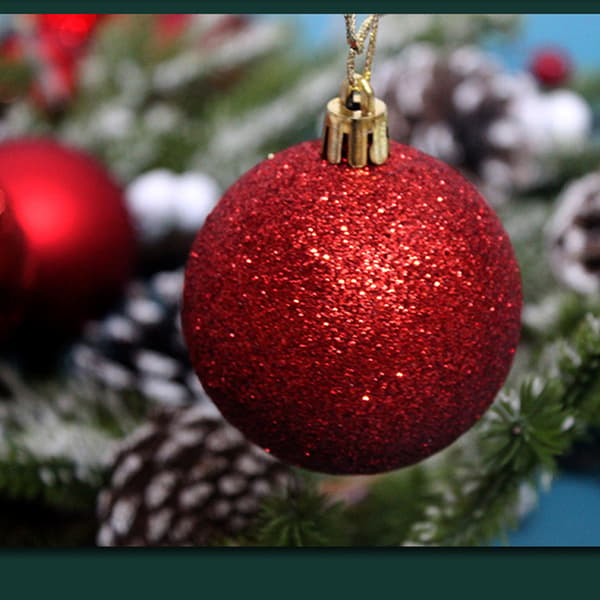 Christmas Tree Baubles 3-6 cm, 100 pcs White Christmas Tree Decorations