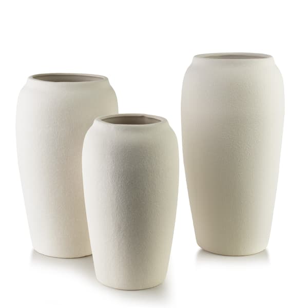 Decorative vase in polyresin MONDEX MANON 12x9x22 cm beige 1 pc