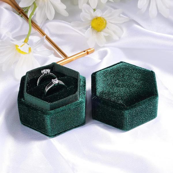 Vielsesring Ask, Corduroy Hexagonal Ring Ask 2 Fack Ring Ask w