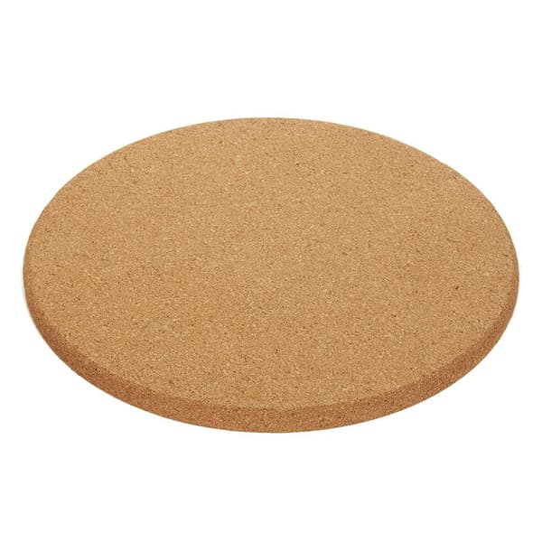 Runda korkunderlag, bordskånere, 19 cm diameter x 1 cm tyk, sæt med 3 underlag
