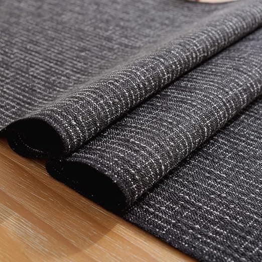 1 stk Sort Landlig Stil Flosset Bordløber 200 x 32cm