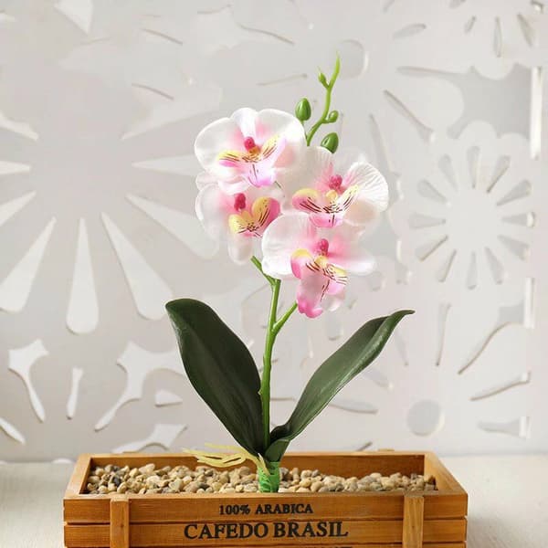 DIY Artificial Plant Flower Artificial Plant Mini Phalaenopsis Artificial Flower DIY Creative Props Flower Arrangement Accessories Artificial Plant