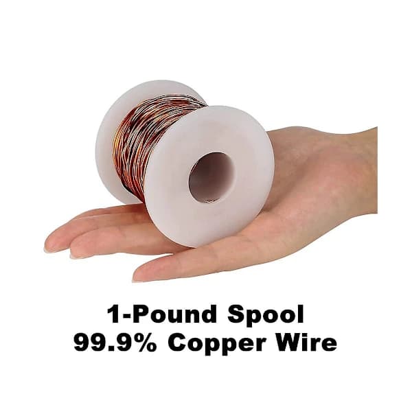 99,9% Soft Copper Wire, 16 Gauge/ 1.3 mm Diameter, 127 Feet / 39 m, 1 Pound Spool