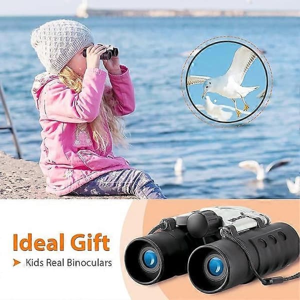 Real Binoculars for Kids Boys Girls 3-12 Years Old 8x21 Optical Mini Compact Binoculars with High Resolution