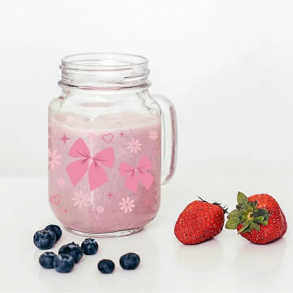 Peacoblue UV DTF Koppoverføringsdekaler Rosetter 10 Ark Vanntett Tilpasset Vinyl 16oz Kaffeglasskrus