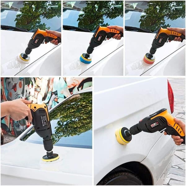 Car Polishing Sponge, Polishing Sponge Kit with M10 Drill Adapter