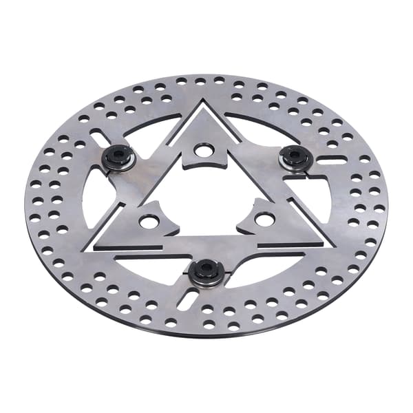 Motorcykelbremseskiver 220 mm/8,7 tommer Rustfrit stål Universal Halvflydende Erstatning til Kawasaki