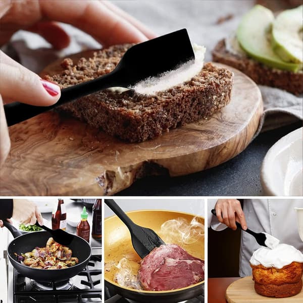 Silicone Spatula, Heat Resistant, Non-Stick Baking Tool Kitchen Utensil, for Cooking, Baking and Mixing