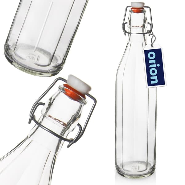 Lasipullo patenttikorkilla 1 l