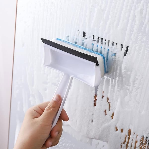 Squeegees Multifunctional Window Glass Wiper Sponge Glass Cleaner for Kitchen Bathroom Shower Scraper