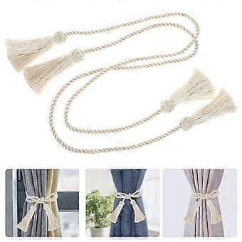 1 Pair Curtain Tiebacks Drapes Curtain Tiebacks Outdoor Home Curtains Rustic Tiebacks