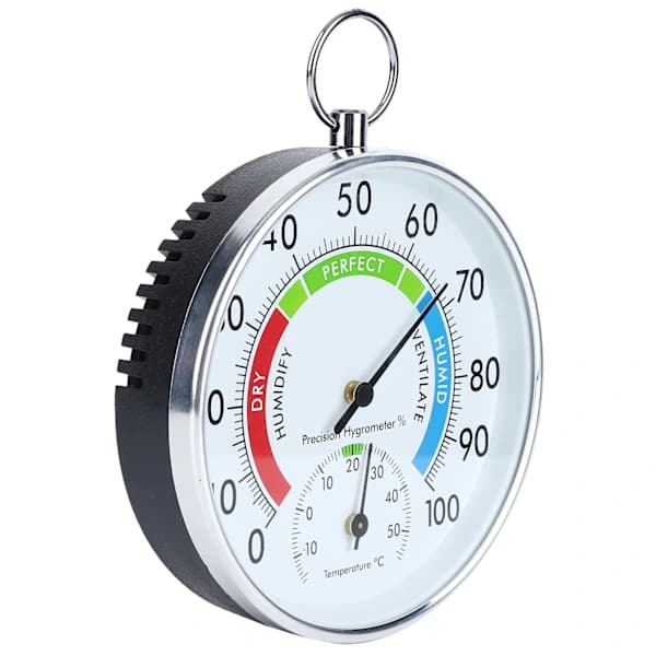 Indoor Thermometer Hygrometer Wall Mounted Temperature Humidity Meter for Home Warehouse Office