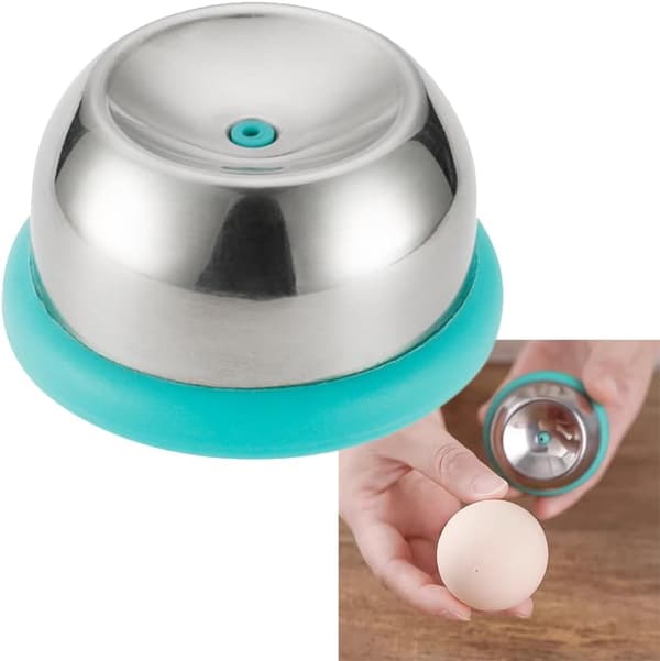 Eggåpner, eggstanser i rustfritt stål, halvautomatisk eggeskallstanser, eggstikkerdeler visp