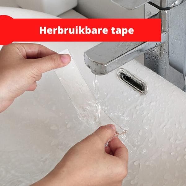 Nano Tape - 3 meter - Reusable Double-Sided Tape - Easy to Install - Magic Gecko Tape - Transparent