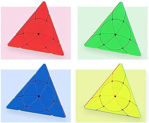 Petal Pyraminx Speed Cube Pyramide 3X3 Klistremerkeløs Puslespillkube T