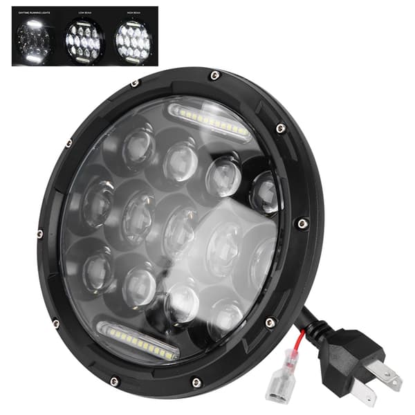 1 stk 7 tommer 300W 6000K LED-bilforlygte til Wrangler Jeep