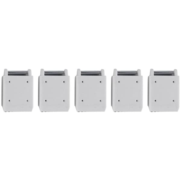 5 st Stickmaskinstillbehör Klo-vikt för Brother Silver Reed Singer Stickmaskin DIY Vit White