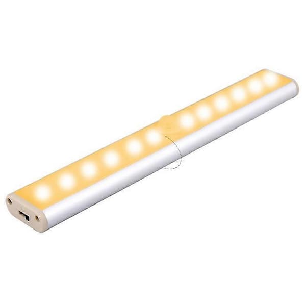 2W 12 LED Varmvit Bredbild Intelligent Kroppsrörelsesensor Lampa LED Korridor Skåplampa, USB Laddningsversion Not Specified