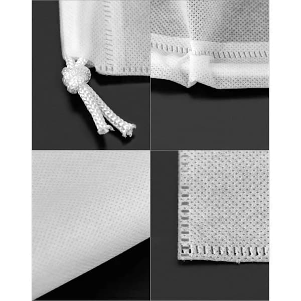 Støvpose med snoretræk - 6-pak Åndbar Non-Woven Stor Opbevaringspose - Til Håndtasker, Muleposer & Sko - 50x40cm