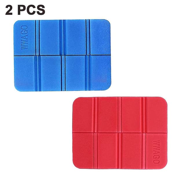 Pack Foam Hiking Seat Cushion, Foldable Waterproof Ultralight Camping Chair Black+Red