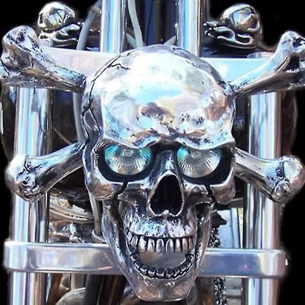 Skull Headlight Universal LED Motorcycle Decorative Lamp Waterproof Motorcycle Accessories【PL】