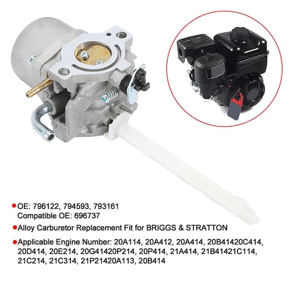 Alloy Carburetor Replacement Fits BRIGGS & STRATTON 796122