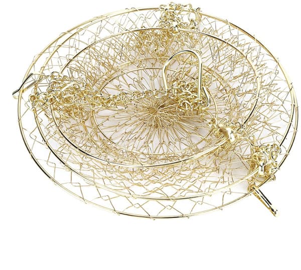 Hanging Fruit Basket - Multifunctional Fruit Basket for Kitchen and Vegetable Storage - 3-Tier Metal Wire Basket with Removable Round Basket - Chain Hook