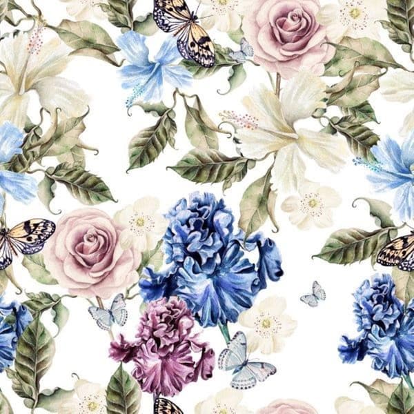Servietter Blomsterfugl 33x33cm 20-pak multifärg multicolor