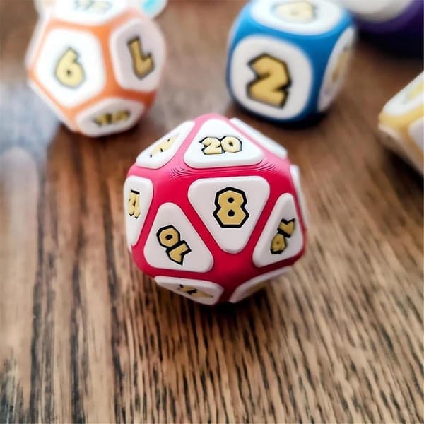 7 pcs. Mushroom Feast Board Game Dice, Cool Game DND Dice Set D D Family Board Game Dice