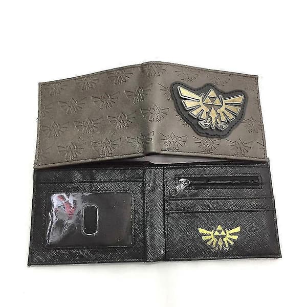Zelda Legend Anime Plånbok Bifold Kortplånbok med Myntficka XH