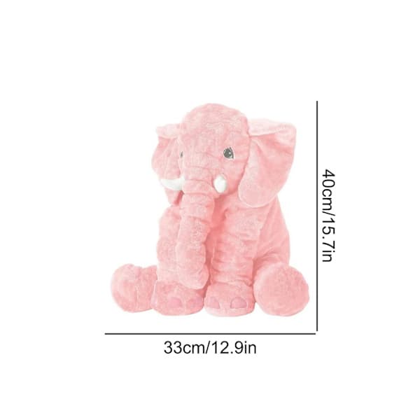 Elephant Large Plush Jumbo Grey Soft Stuffed Animal Pillow Plush Pink Pink