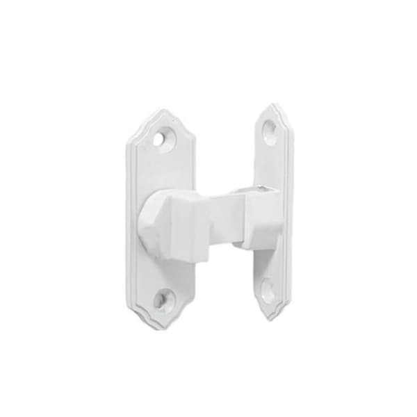 90 Degree Sliding Door Lock, Right Angle Sliding Door Latch, 90 Degree Door Lock Latch (White)