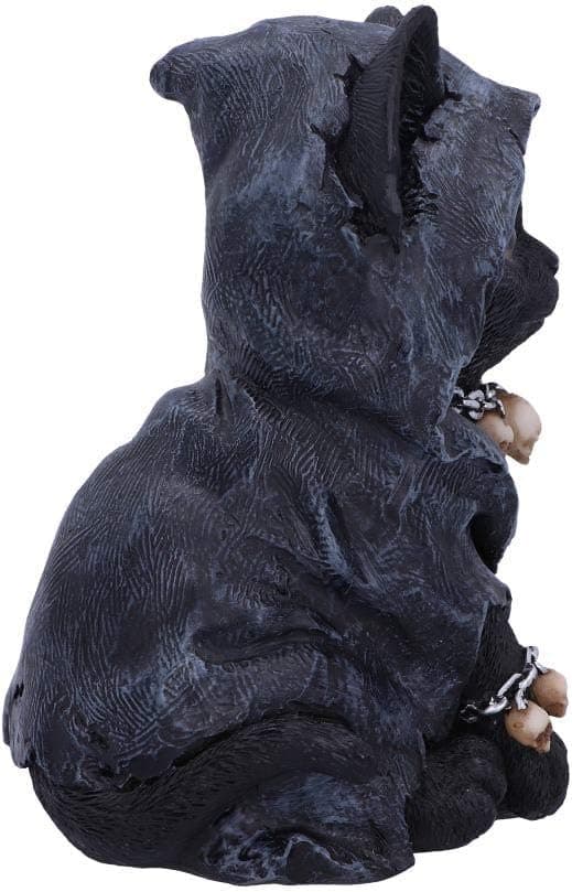 Katteskikkelse af Grim Reaper i kappe, polyresin, sort, 10*10*15 cm