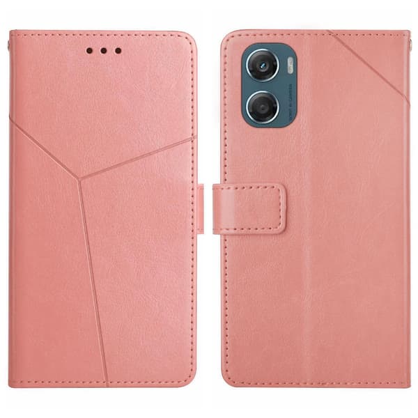 Til Motorola Moto G06 4G HT01 Y-formet mønster Flip Læder Telefoncover-FX-