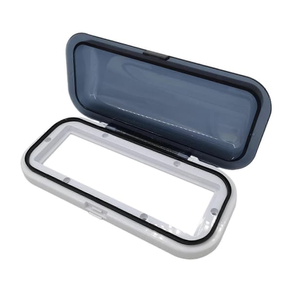 Water-resistant marine stereo cover, easy installation, flip-up design 23x10cm