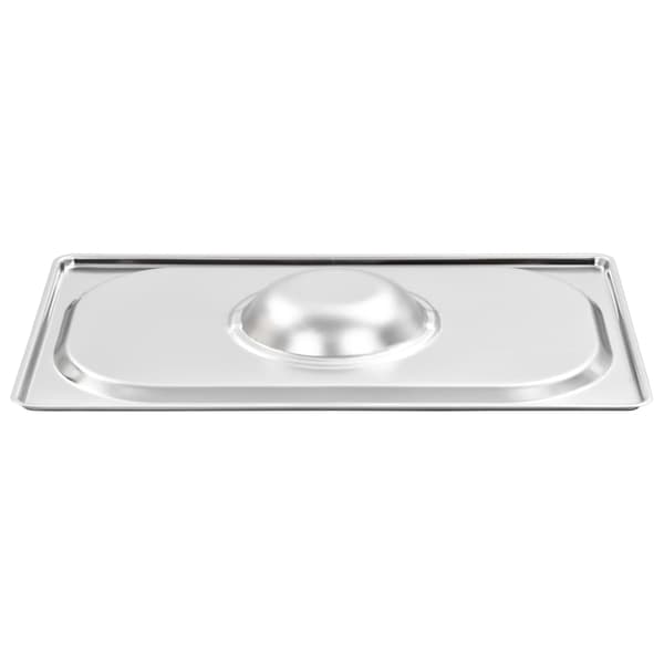 vidaXL Låg til GN-kantine 1/4 4 stk. rustfrit stål Silver silver