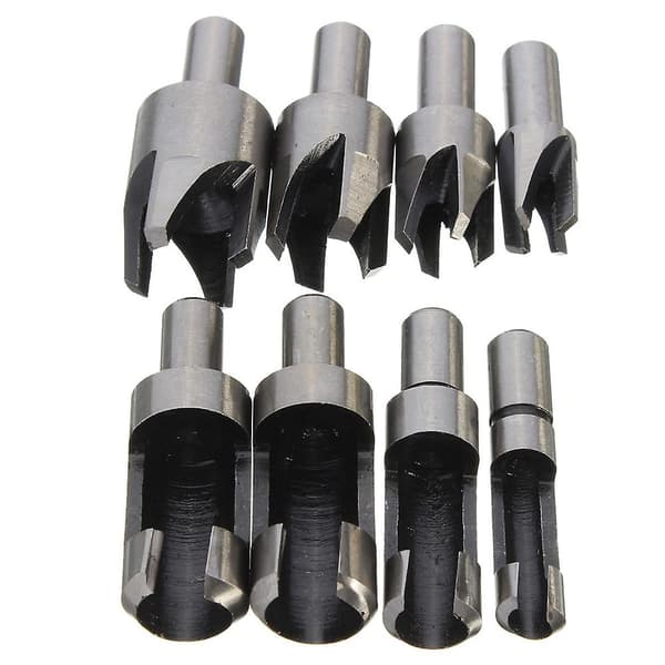8 st Skärverktyg Träpluggskärare Set Träpluggskärare Plug Cutter Trä