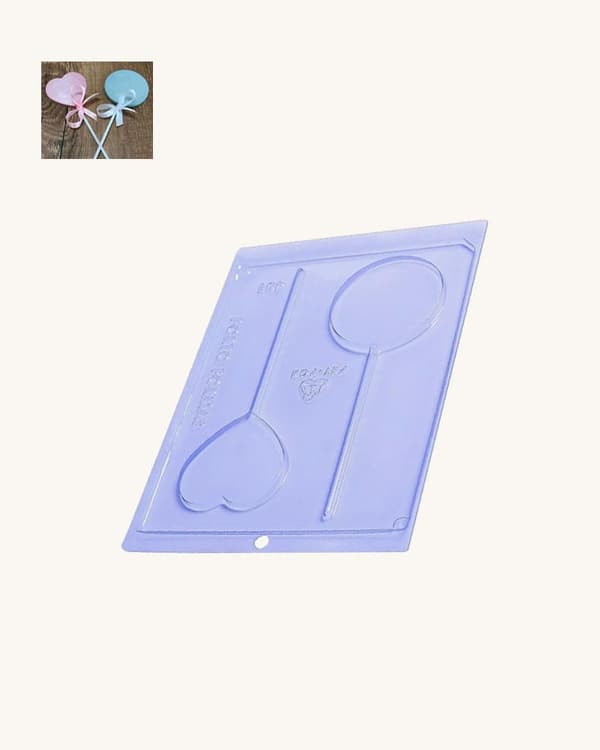 Pralinform Klubba Sirkel, Hjerte - Sjokoladeform - Porto Formas 431 Transparent transparent