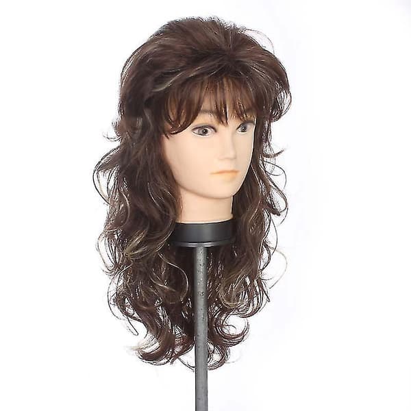 Wig, high-temperature silk oblique bangs, chemical fiber headband