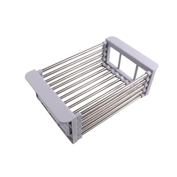 Extendable Over Sink Dish Drying Rack with Adjustable Length