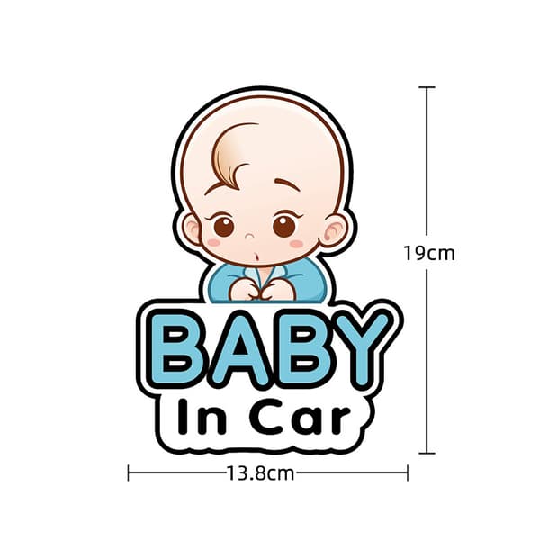 4 kpl Baby in Car -tarroja, autotarra