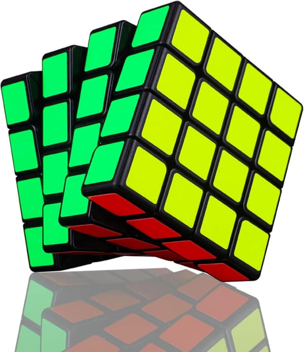 Speed Cube 4x4x4, 62mm Magic Cube, Klassisk hjärngympa Tävlingsträning för vuxna och barn