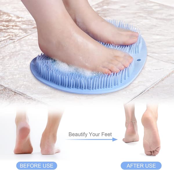 Large Foot Scrubber Mat with Non-Slip Suction Cups for Bath Massage and Shower-FX-
