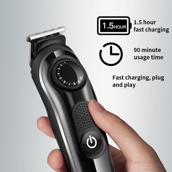 Hårklipper, Elektrisk vanntett profesjonell barbermaskin med oppbevaringsboks