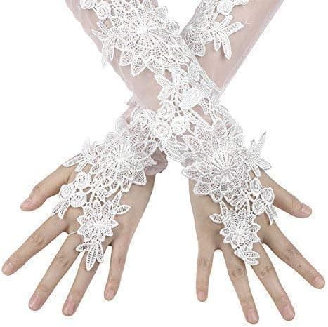 Brudhandskar Spets Brudtärna Handskar Gotiska Virkade Handskar Eleganta