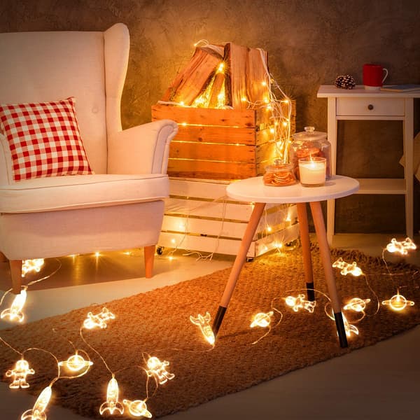 3 meter 20 LED LED string light astronaut spaceship pendants holiday party string lights outer space room decor for kids room 0.3 0.3