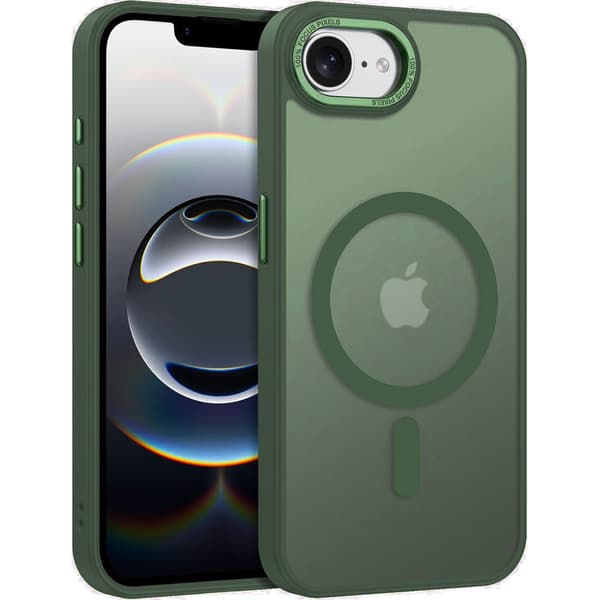 iPhone 17e -kotelo - Magsafe-himmeä kotelo - Tummanvihreä green