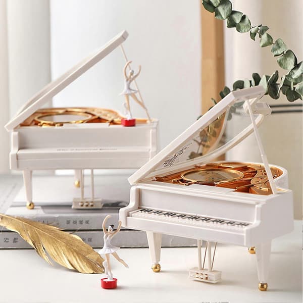 Classic Ballerina Music Jewelry Box for Dressing Table - A