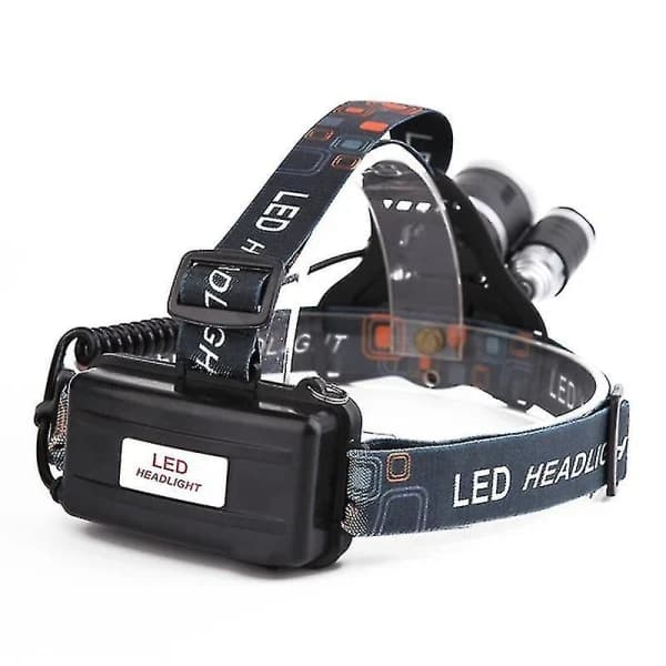 8000lm 3 LED T6 Headlamp with 2x18650 Rechargeable Battery and us