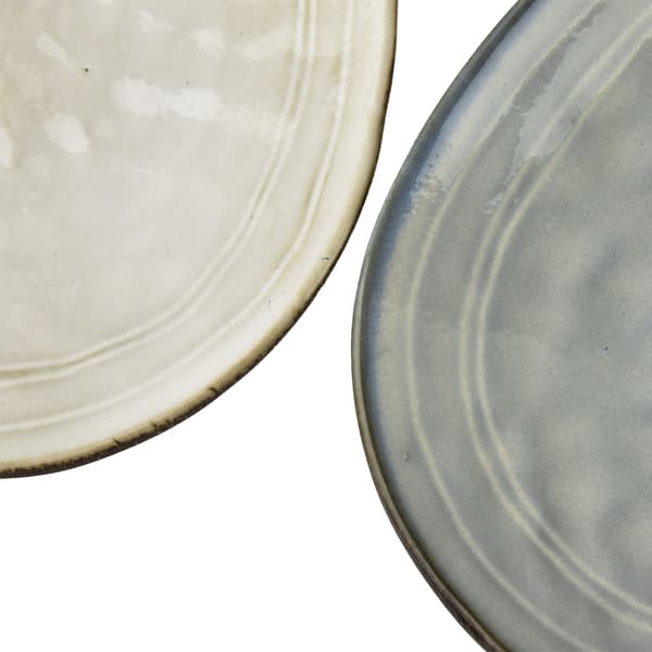 Serving Dish Ceramic BASIC NATURE 31.5x18 Natural 1